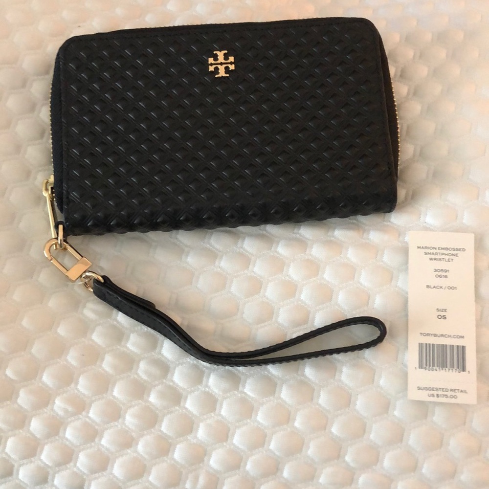 Tory Burch Marion embossed smartphone wristlet